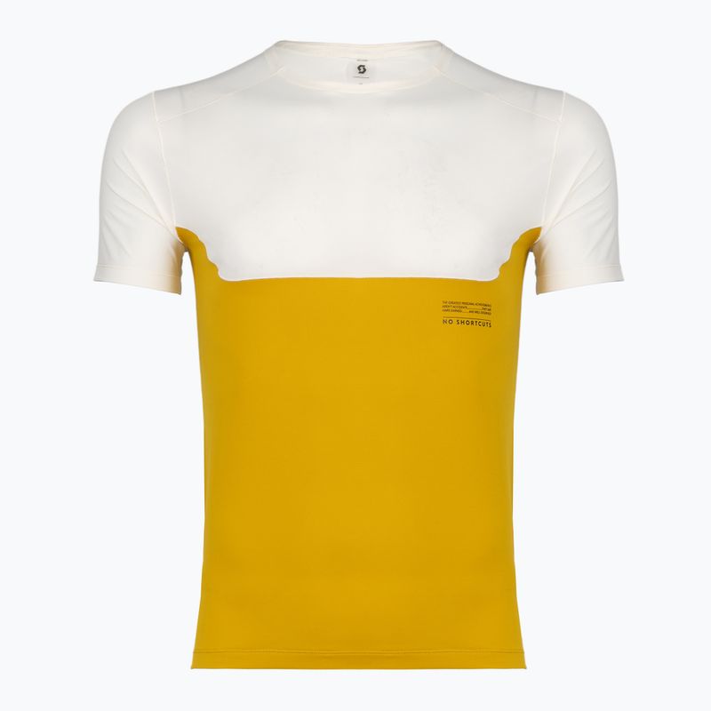 Férfi futó póló SCOTT Endurance Tech white/sundial yellow