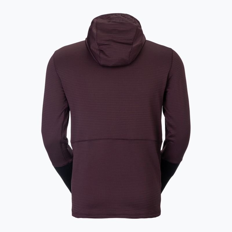 Férfi polár pulóver SCOTT Defined Light Hoody cocoa red/black 2