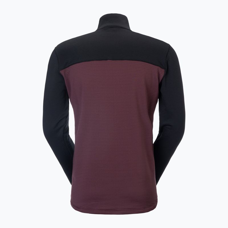 Férfi polár pulóver SCOTT Defined Light cocoa red/black 2