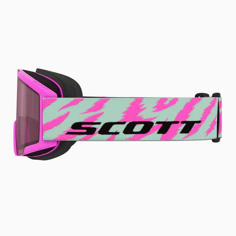 Gyerek síszemüveg SCOTT Shield neon pink/mint green/rose 3