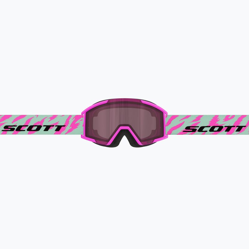 Gyerek síszemüveg SCOTT Shield neon pink/mint green/rose 4