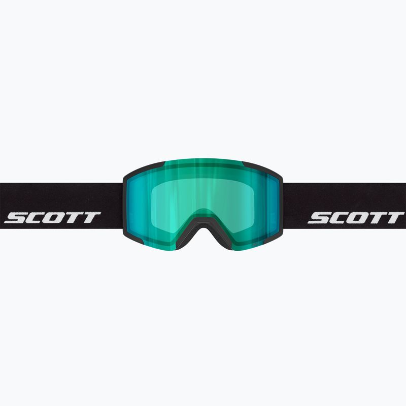 Síszemüveg SCOTT Shield black/amp green chrome 2