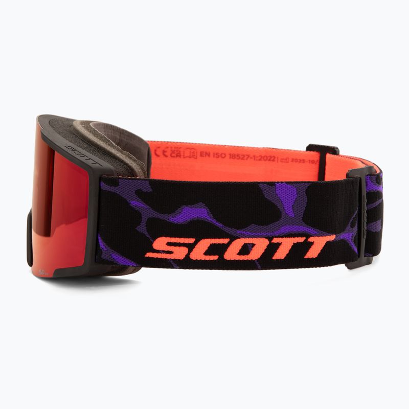 Síszemüveg SCOTT Shield black/amp red chrome 4