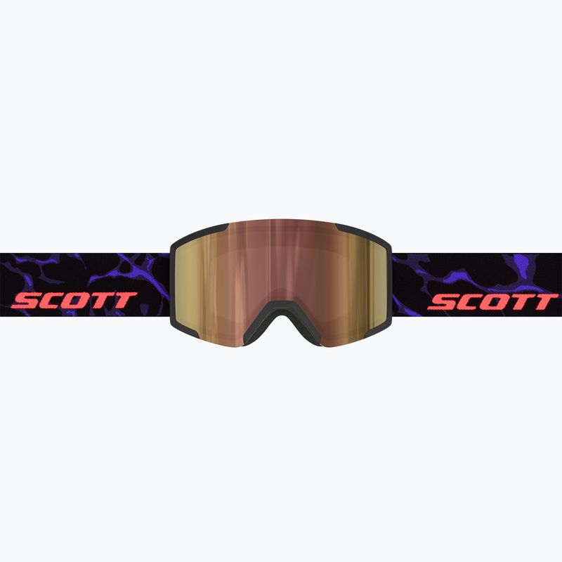 Síszemüveg SCOTT Shield LS black/purple/cinnamon chrome 2