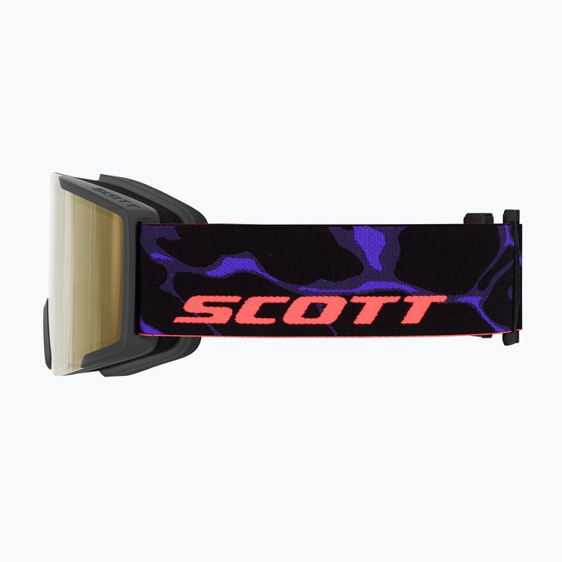 Síszemüveg SCOTT Shield LS black/purple/cinnamon chrome 4