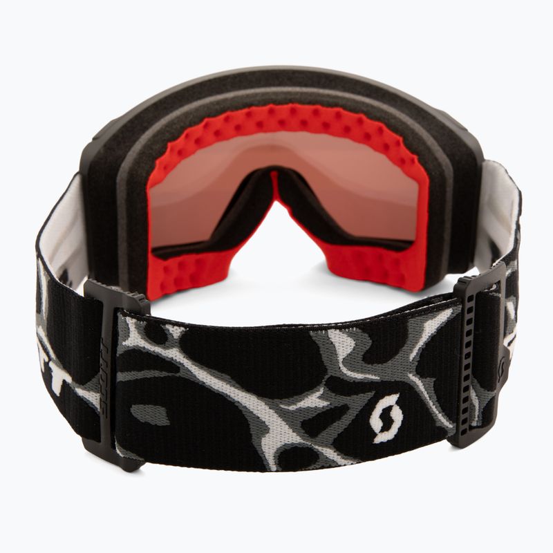 Síszemüveg SCOTT React Light Sensitive granite black/white/amp red chrome 4