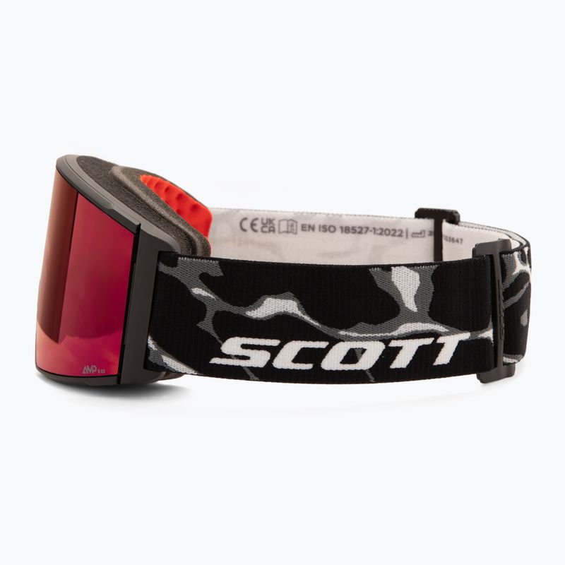Síszemüveg SCOTT React Light Sensitive granite black/white/amp red chrome 5