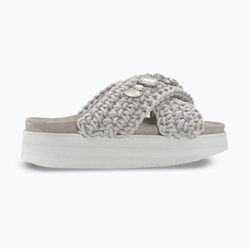 Női papucsok INUIKII Woven Stones Platform stone grey 2