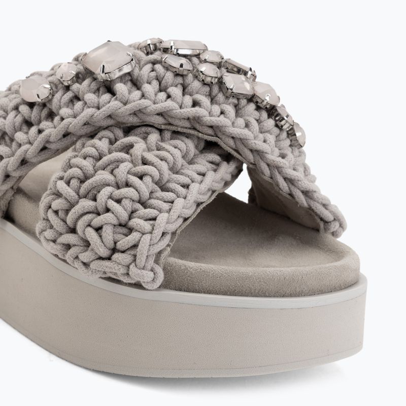 Női papucsok INUIKII Woven Stones Platform stone grey 7
