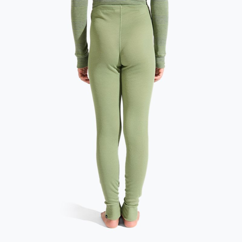 Gyermek termo alsónemű ODLO Active Warm Eco Long acélszürke melange/matt zöld 3