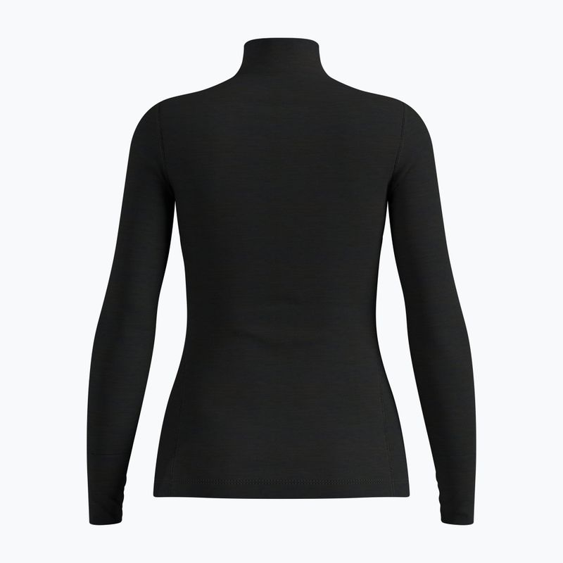 Női Termoaktiv pulóver ODLO Merino 200 Bl Top Turtle Neck black 2