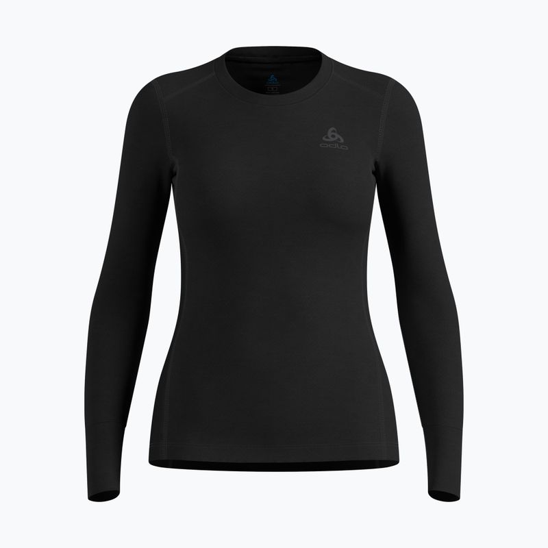 Női Termoaktiv pulóver ODLO Merino 200 Bl Top Crew Neck black 5
