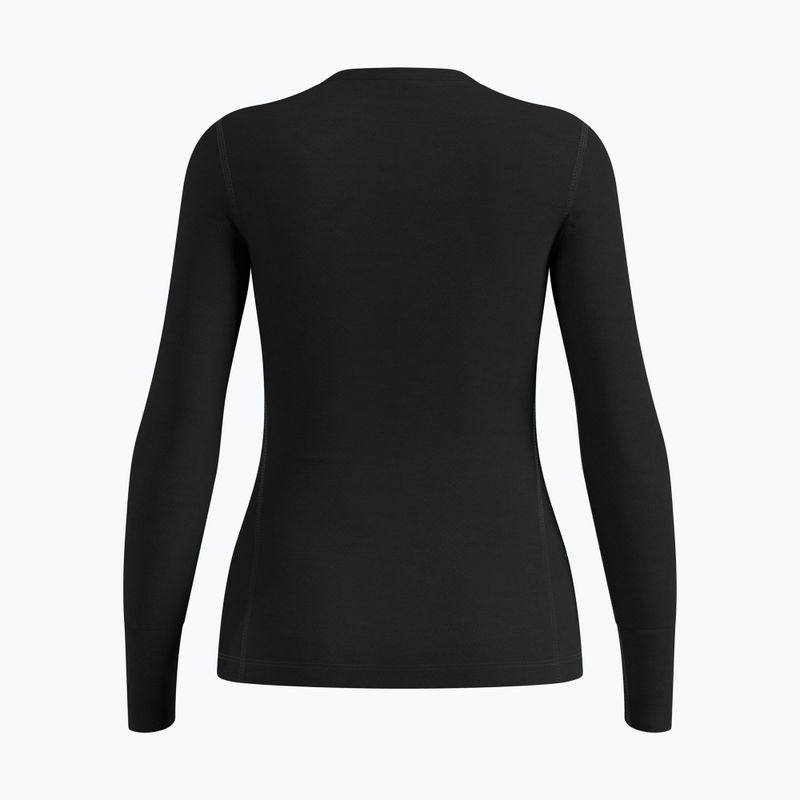Női Termoaktiv pulóver ODLO Merino 200 Bl Top Crew Neck black 6