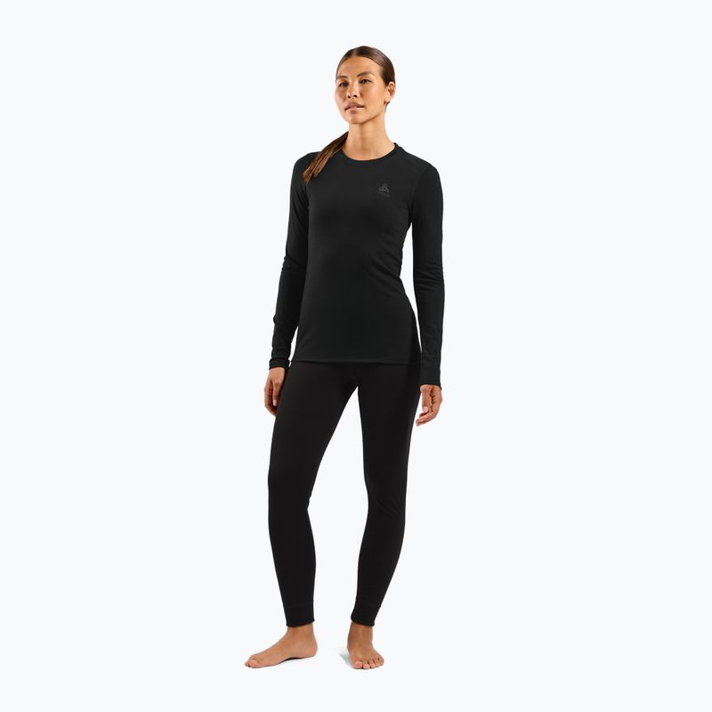 Női termoaktív felső ODLO Merino 160 Bl Top Crew Neck black 2
