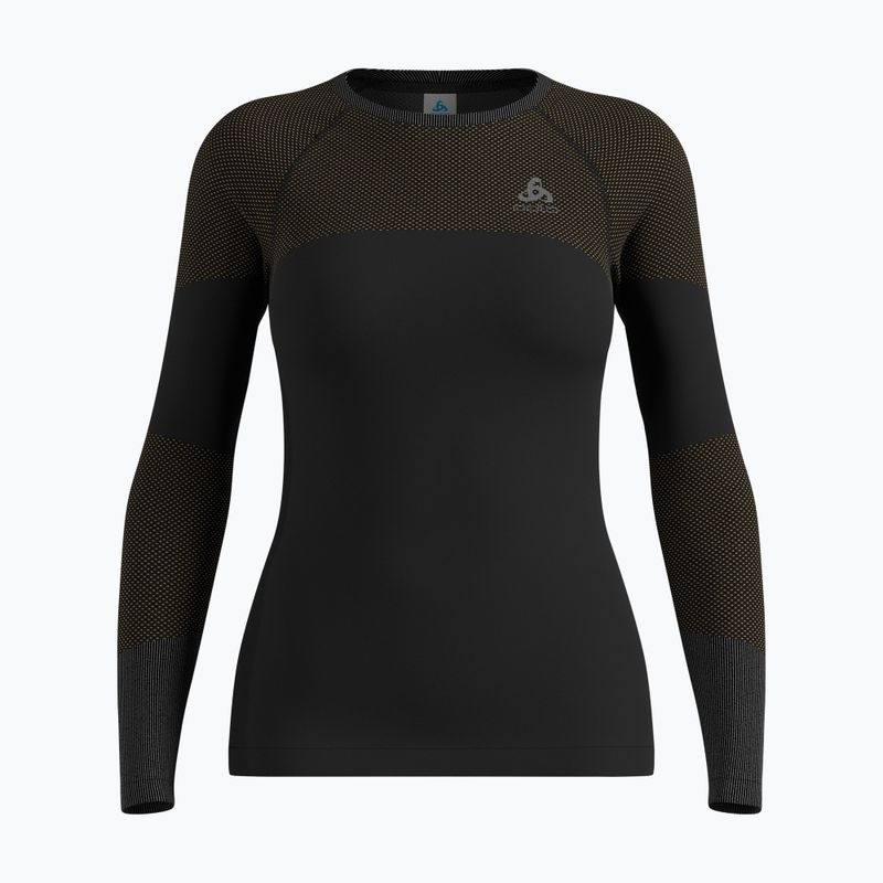 Női termoaktív felső ODLO Fundamentals Performance Warm Bl Top Crew Neck black