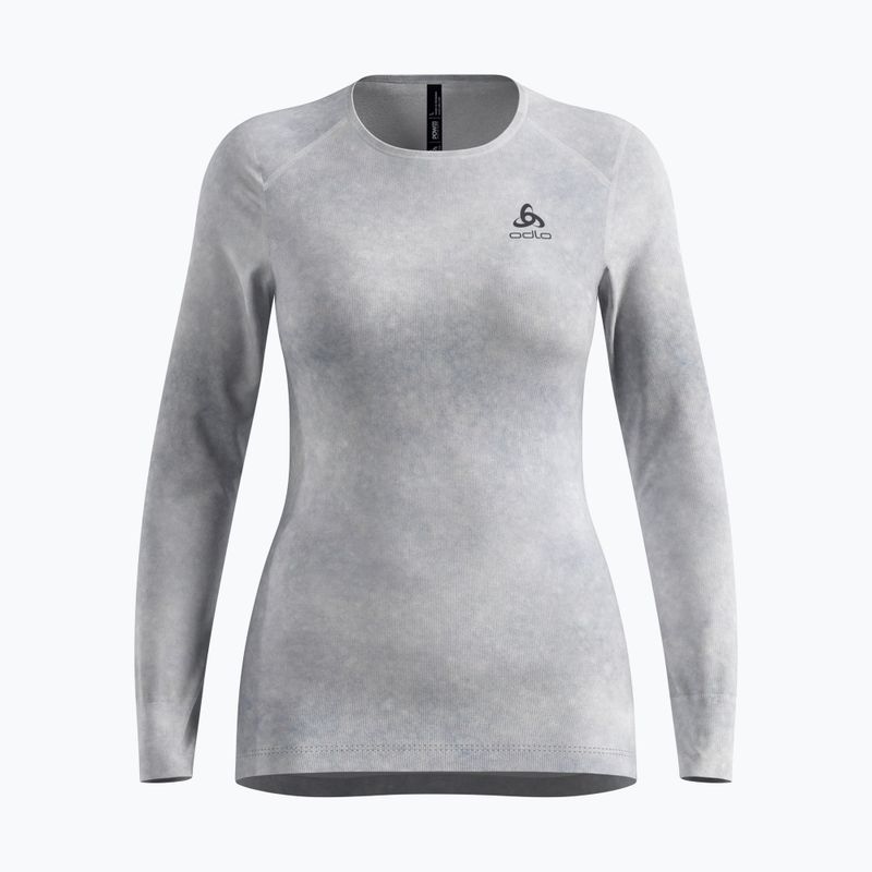 Női termoaktív felső ODLO Active Warm X Pow Bl Top Crew Neck odlo silver grey
