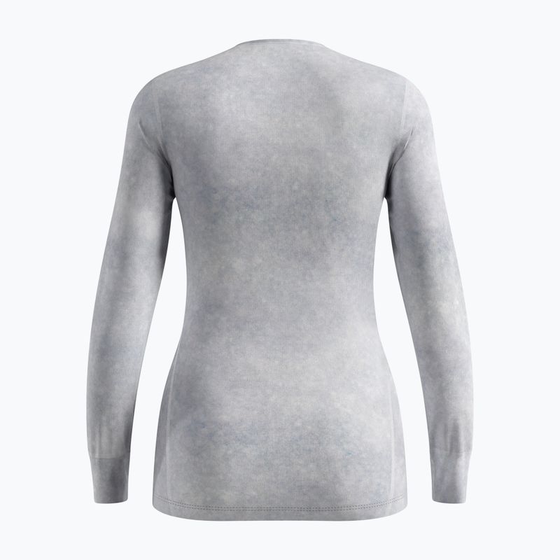 Női termoaktív felső ODLO Active Warm X Pow Bl Top Crew Neck odlo silver grey 2