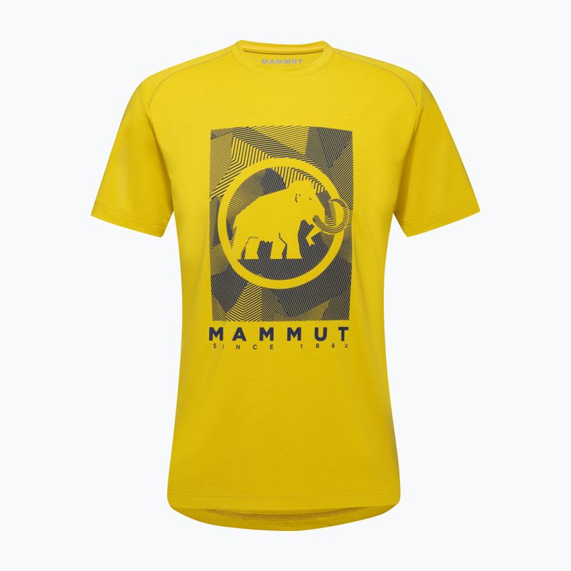 Férfi túrázó póló MAMMUT Trovat sárga 4