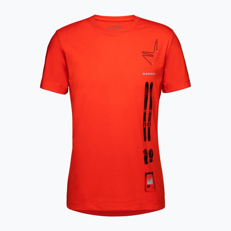 MAMMUT Core Snow férfi trekking póló piros