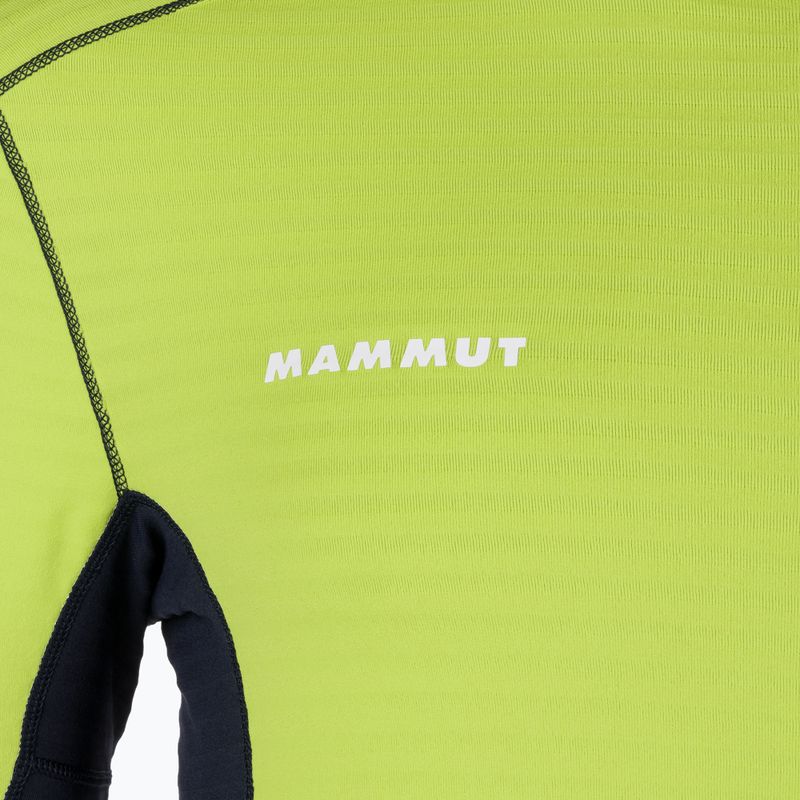 Férfi MAMMUT Taiss Light ML kapucnis fleece pulóver zöld/zöld 6