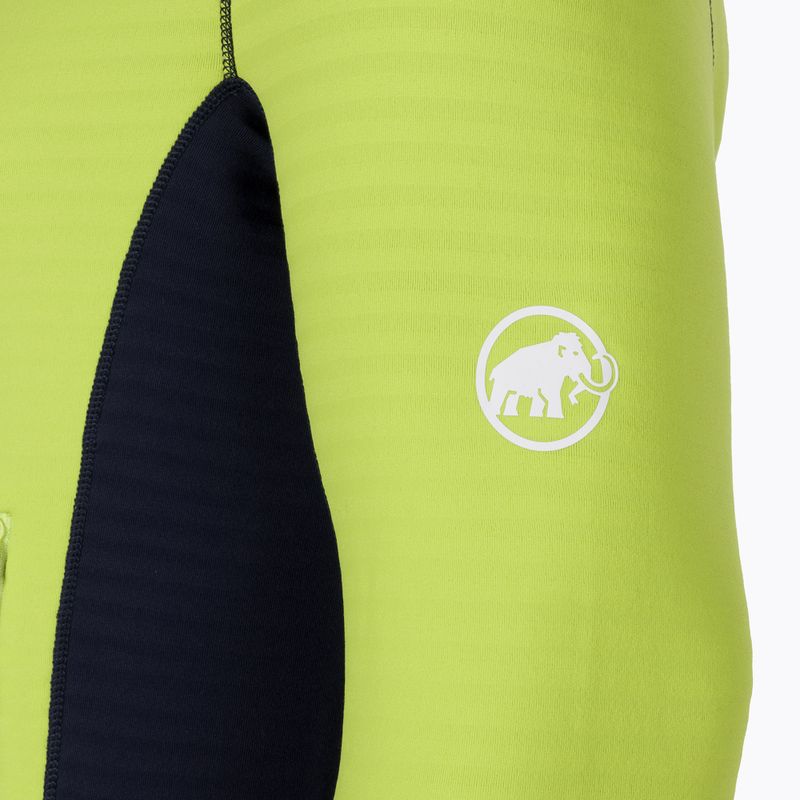 Férfi MAMMUT Taiss Light ML kapucnis fleece pulóver zöld/zöld 7