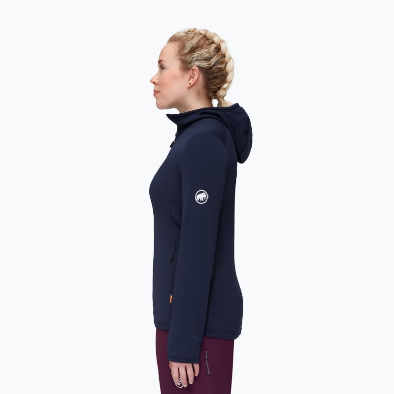 Mammut női trekking pulóver Aconcagua Light ML Hooded tengerészkék 3