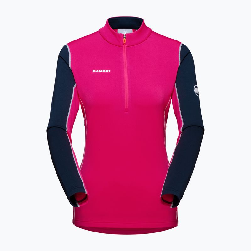 Női trekking pulóver MMMUT Aenergy ML Half Zip Pull rózsaszín és sötétkék 4