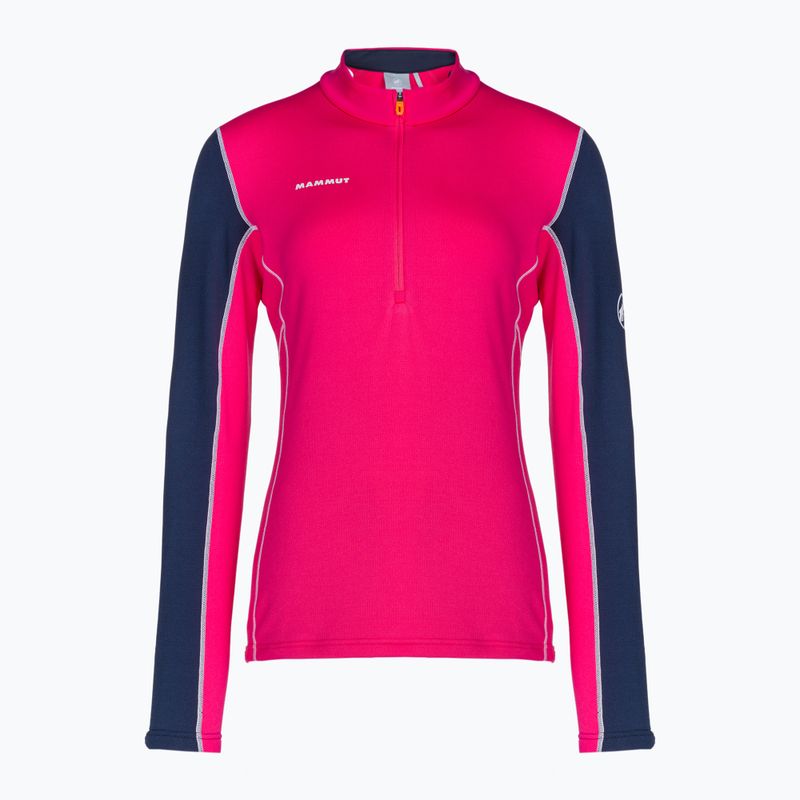 Női trekking pulóver MMMUT Aenergy ML Half Zip Pull rózsaszín és sötétkék