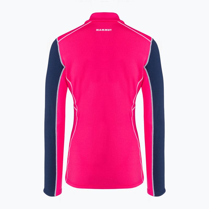 Női trekking pulóver MMMUT Aenergy ML Half Zip Pull rózsaszín és sötétkék 2