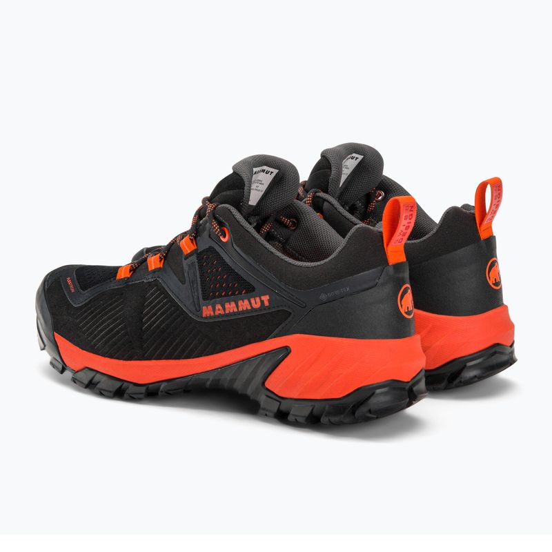 Mammut Sapuen Low GTX férfi túrabakancs fekete-piros színben 3