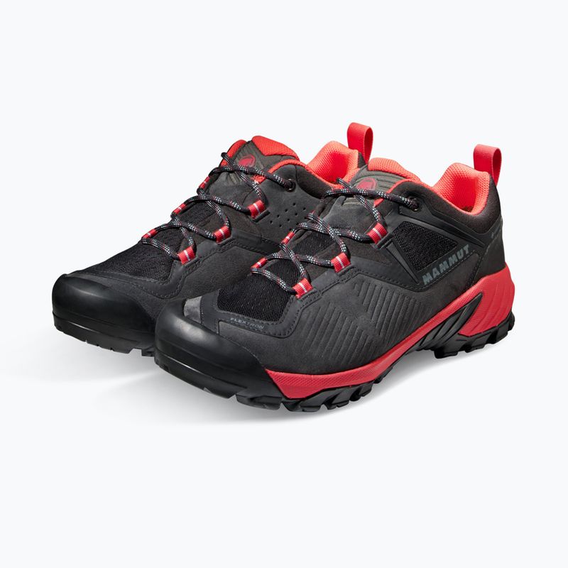 Női túrabakancs Mammut Sapuen Low GTX fekete/naplemente 7