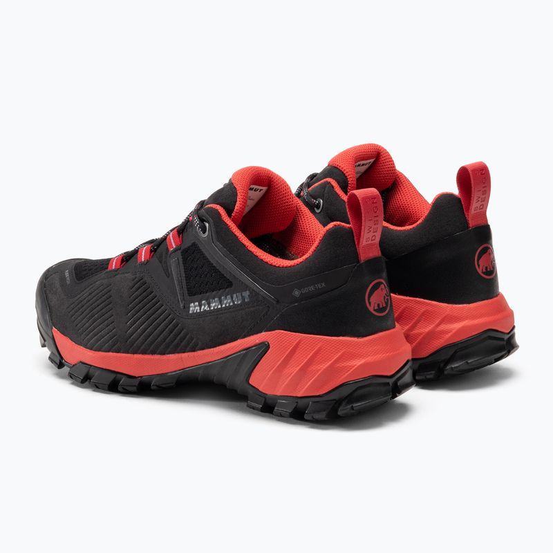 Női túrabakancs Mammut Sapuen Low GTX fekete/naplemente 3