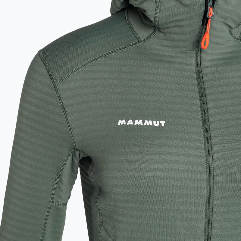 Mammut női fleece pulóver Taiss Light ML kapucnis sötét jade/fekete 7