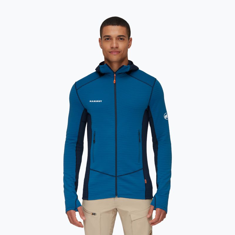 Mammut férfi fleece pulóver Taiss Light ML kapucnis kék 1014-04530-50554-114