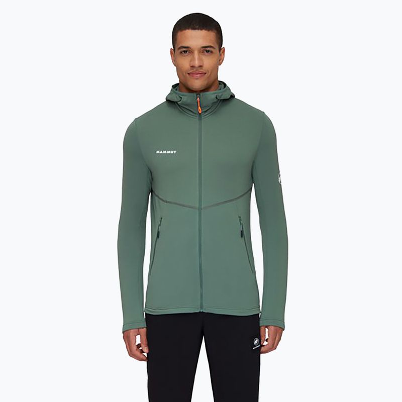Férfi Mammut Aconcagua Light ML kapucnis trekking pulóver zöld