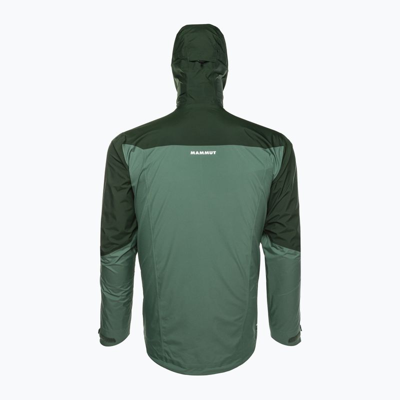 Mammut Convey Tour HS kapucnis férfi esőkabát zöld 2