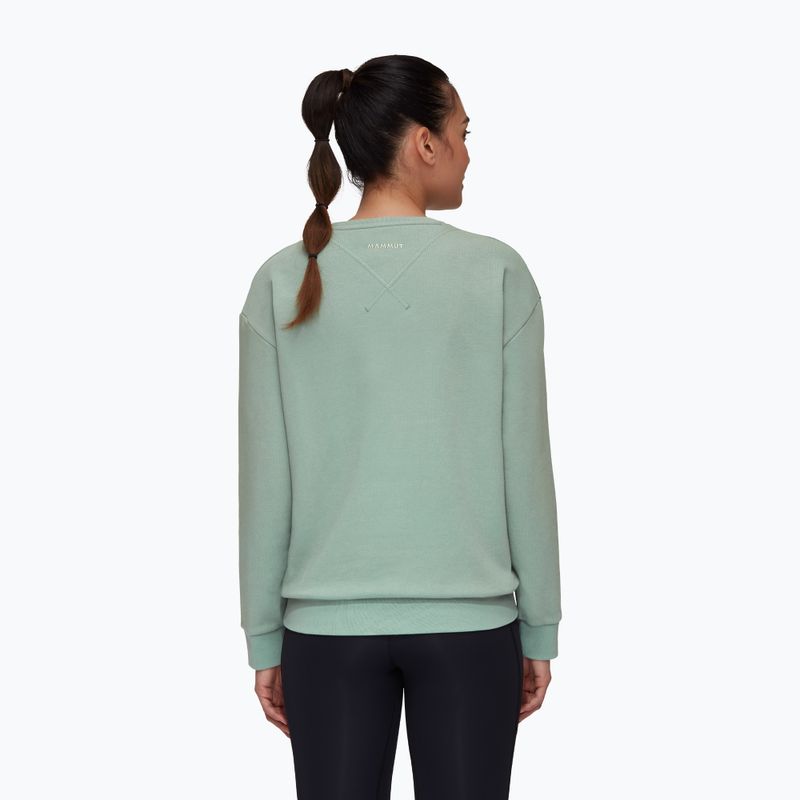 Mammut női trekking pulóver Core ML Crew Neck Logo zöld 1014-04070-4100-114 3