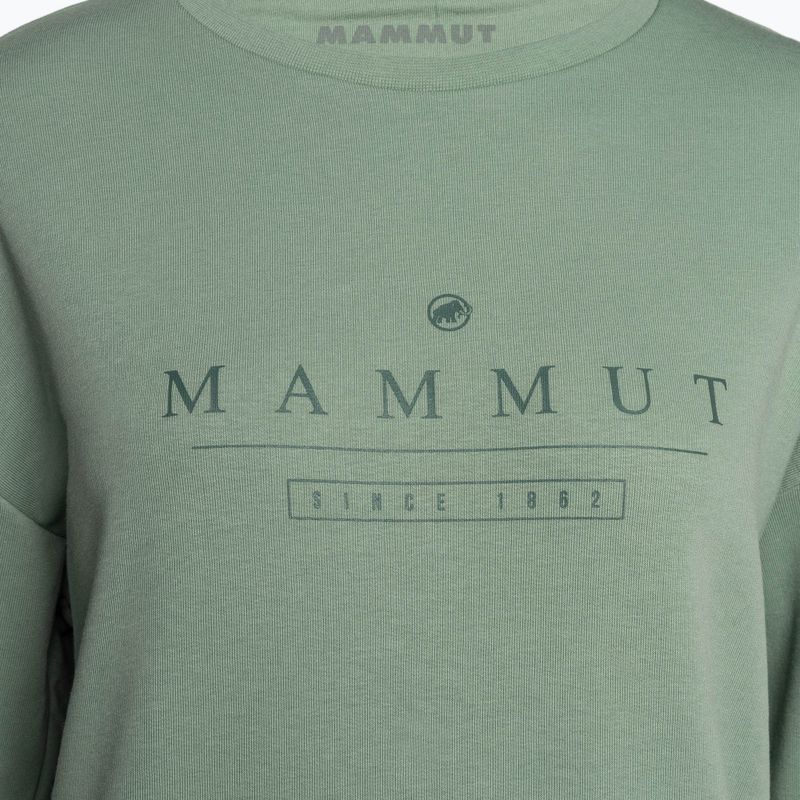 Mammut női trekking pulóver Core ML Crew Neck Logo zöld 1014-04070-4100-114 6