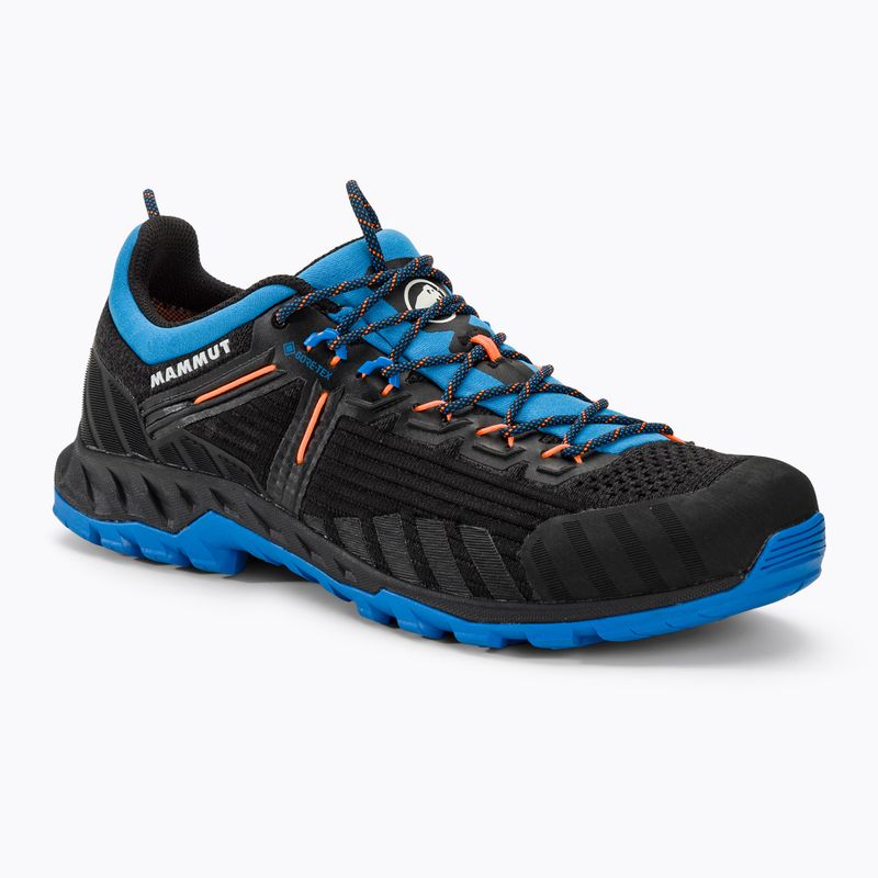 Mammut Alnasca Knit III Low GTX black/glacier blue férfi közelítő cipő