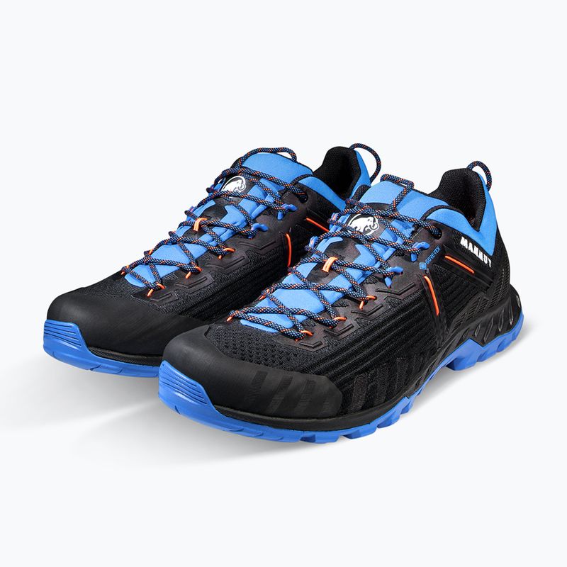 Mammut Alnasca Knit III Low GTX black/glacier blue férfi közelítő cipő 8