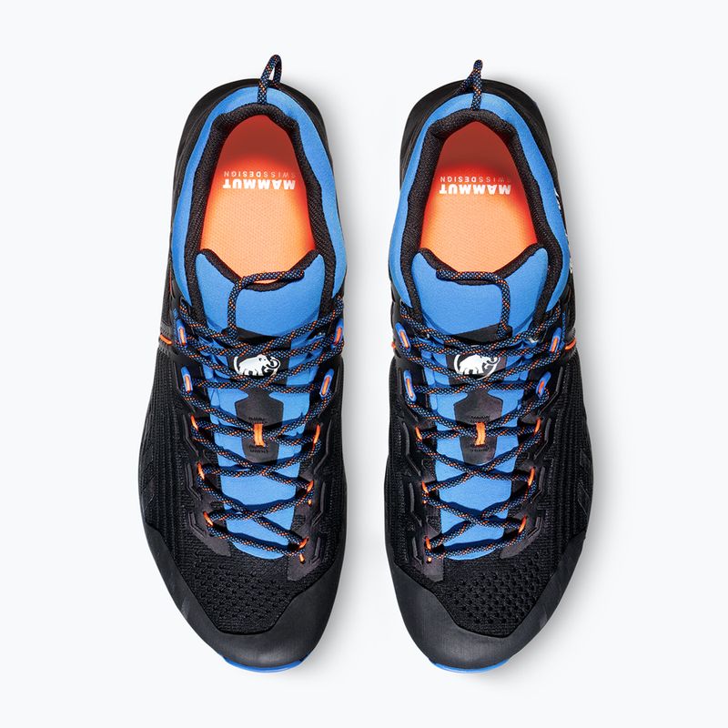 Mammut Alnasca Knit III Low GTX black/glacier blue férfi közelítő cipő 12