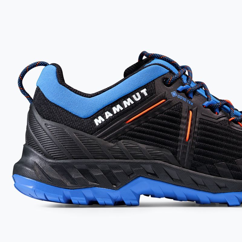 Mammut Alnasca Knit III Low GTX black/glacier blue férfi közelítő cipő 15