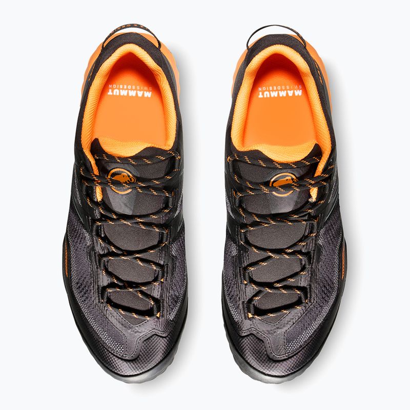 Férfi túracipő Mammut Ducan II Low GTX black/ dark tangerine 12