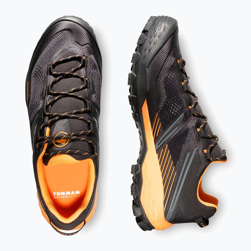 Férfi túracipő Mammut Ducan II Low GTX black/ dark tangerine 13