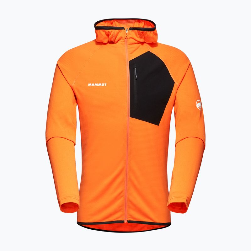 Mammut Aenergy Light ML Hooded dark tangerine/black férfi trekking pulóver 4