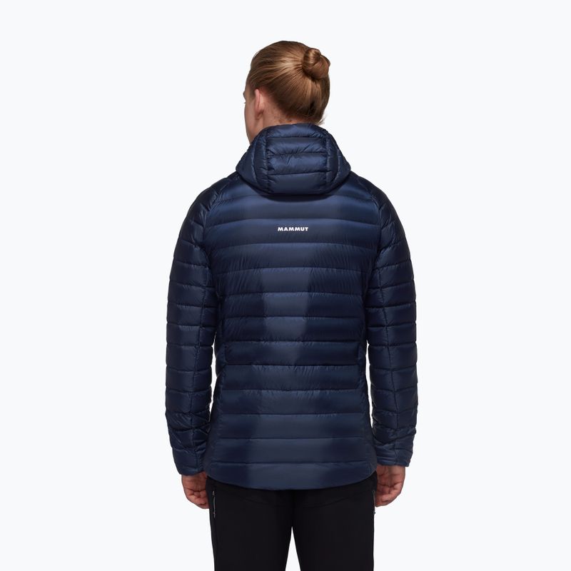 Férfi Mammut Broad Peak IN kapucnis pehelypaplan dzseki marine black 2