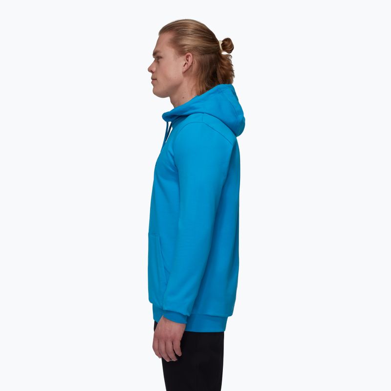 Férfi pulóver Mammut ML Hoody Logo glacier blue 3