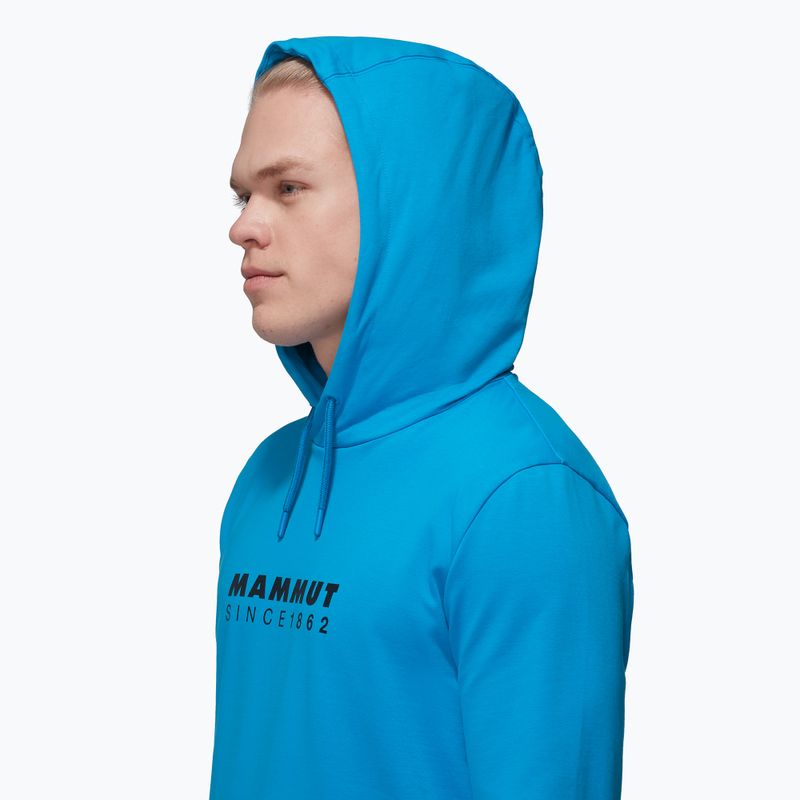 Férfi pulóver Mammut ML Hoody Logo glacier blue 4