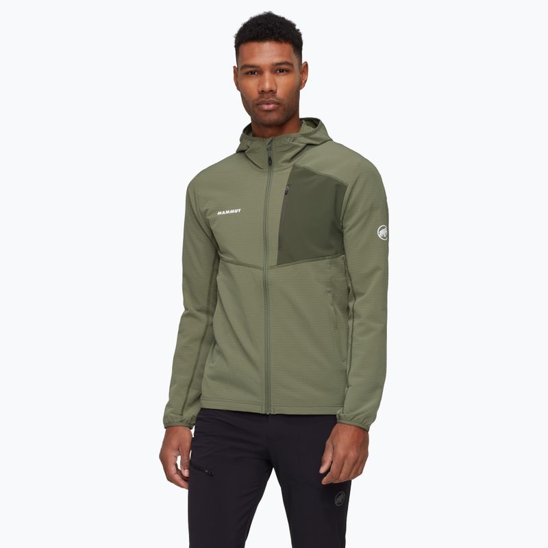 Férfi trekking pulóver Mammut Madris Light ML Hooded zöld