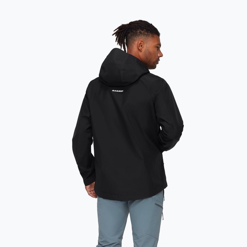 Férfi esőkabát Mammut Crater Light HS Hooded Jacket Men black 2
